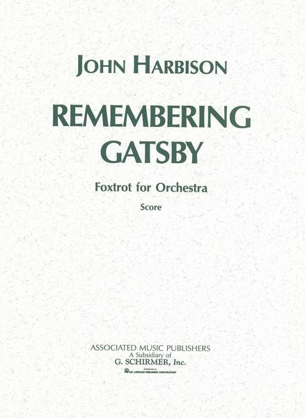 Harbison: Remembering Gatsby