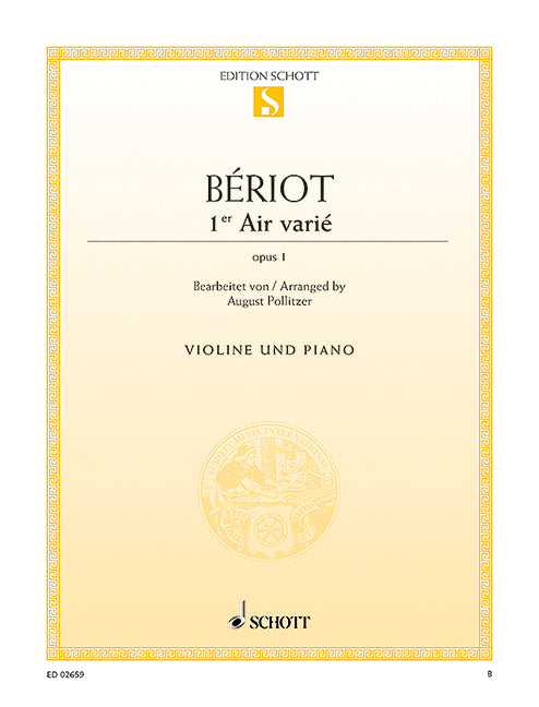 de Bériot: Air varié in D Minor, Op. 1