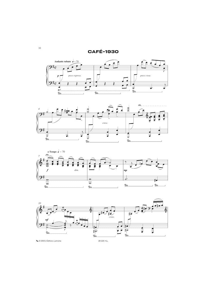 Piazzolla: Histoire du tango (for clarinet and piano)