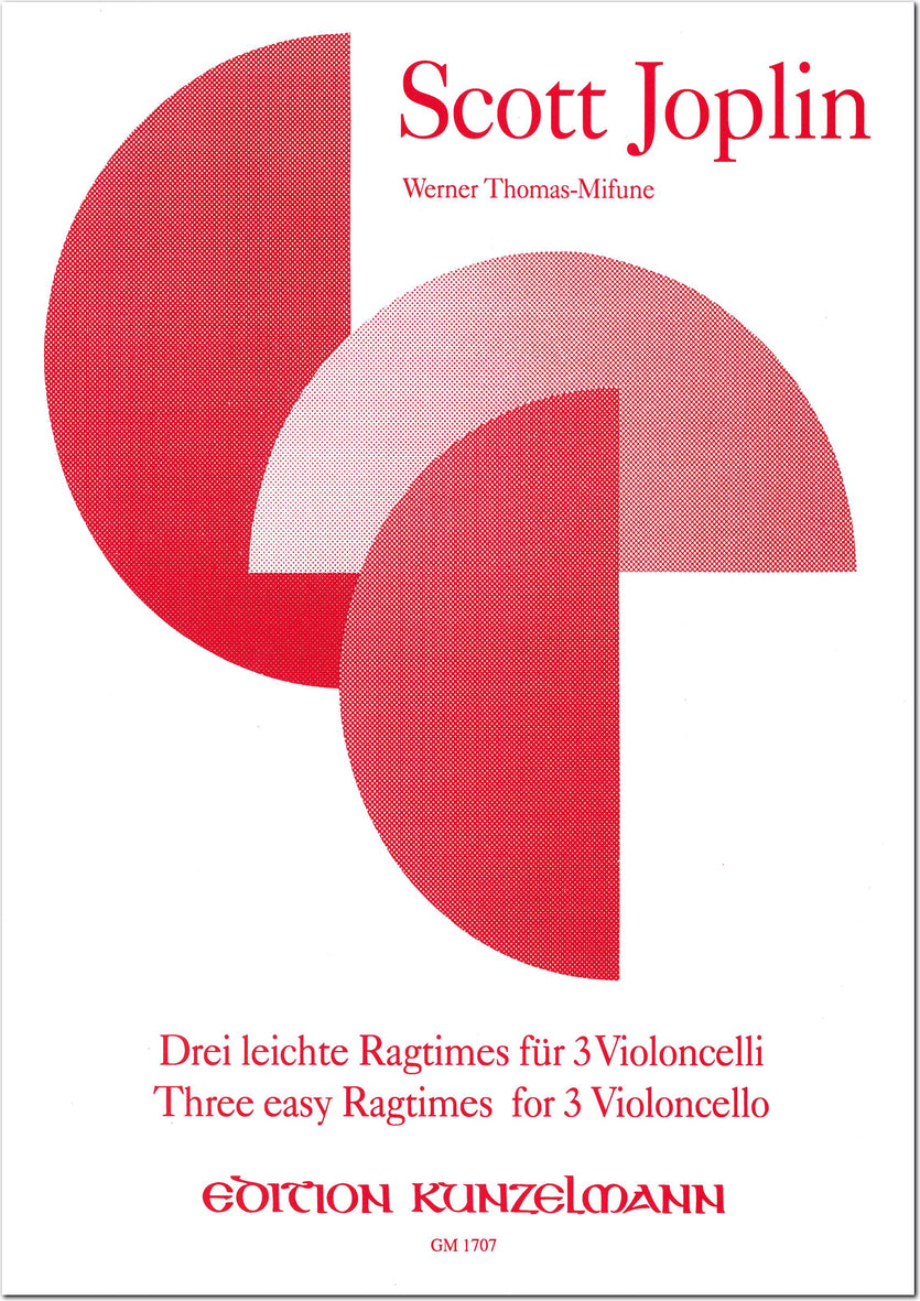 Joplin: 3 Easy Ragtimes (arr. for 3 cellos)