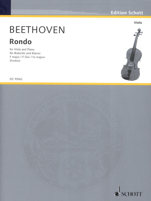 Beethoven: Rondo in F Major based on WoO 41 (arr. for viola & piano)