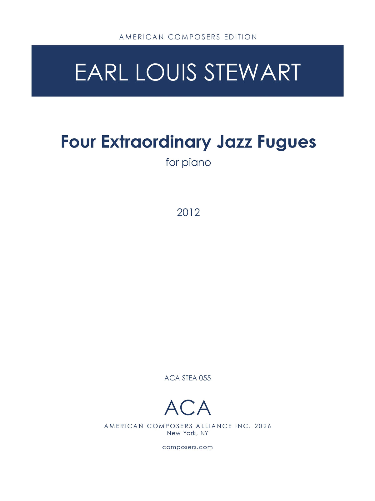 Stewart: 4 Extraordinary Jazz Fugues