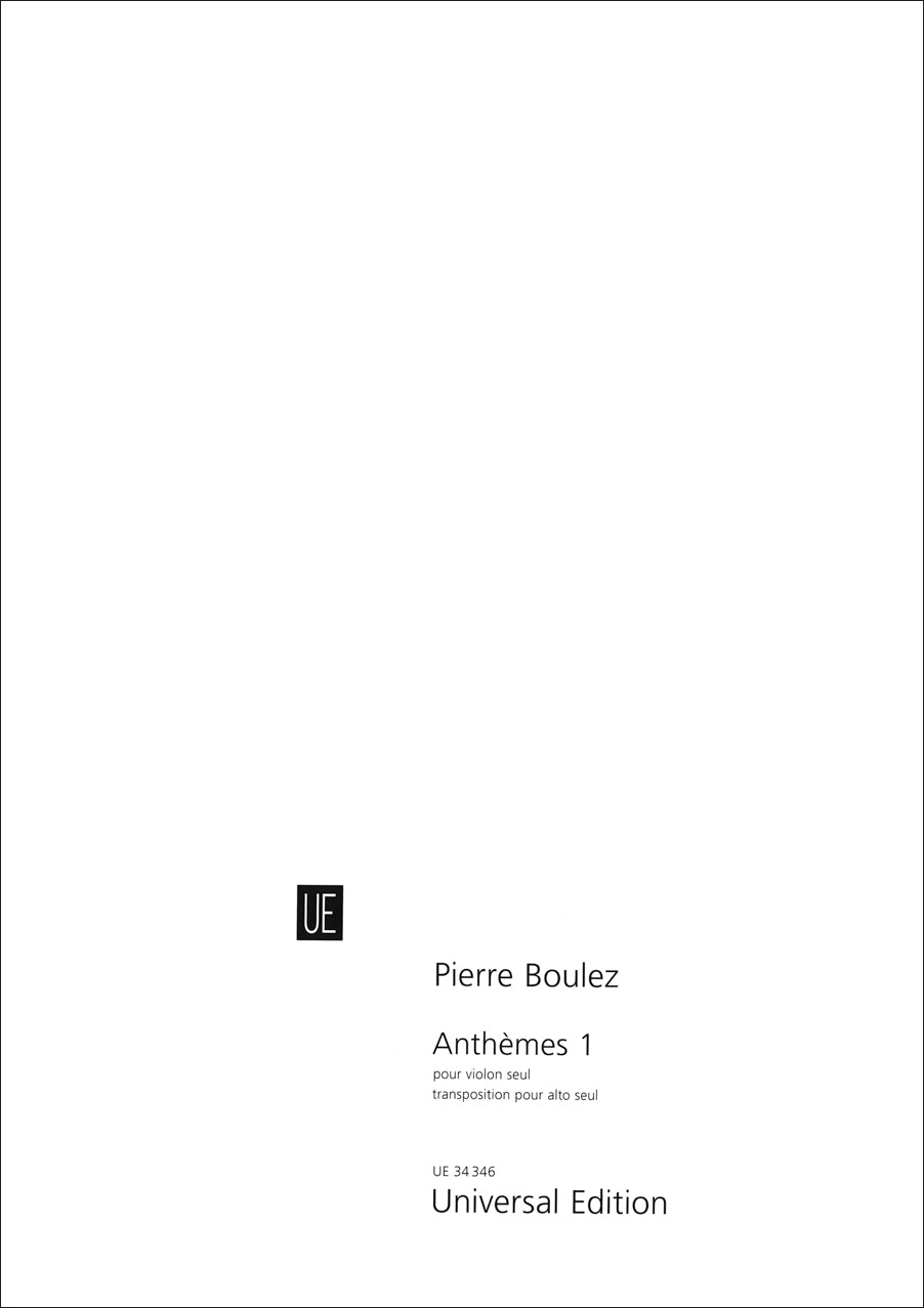 Boulez: Anthèmes 1 (transposed for viola)