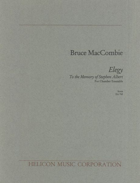 MacCombie: Elegy