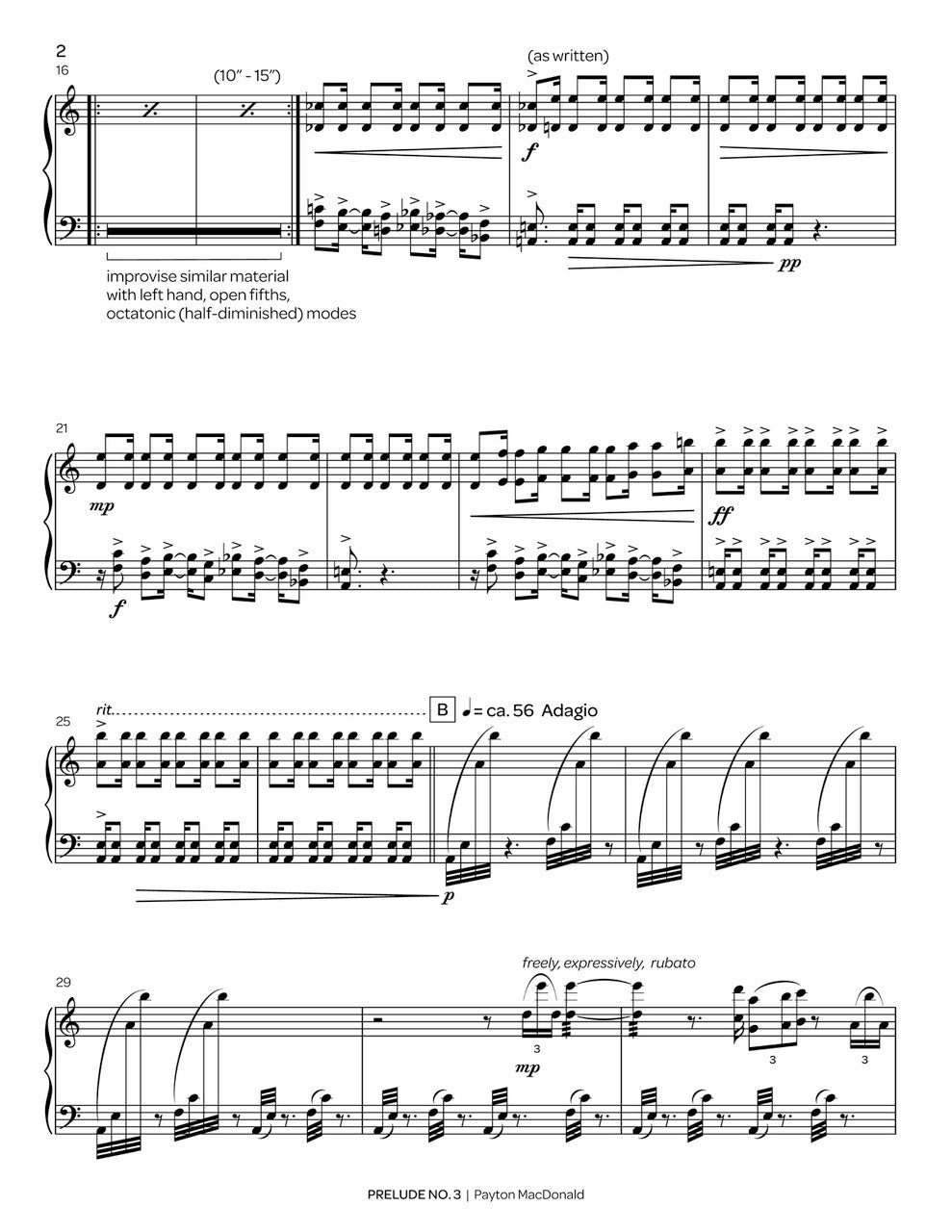 MacDonald: Marimba Prelude No. 3