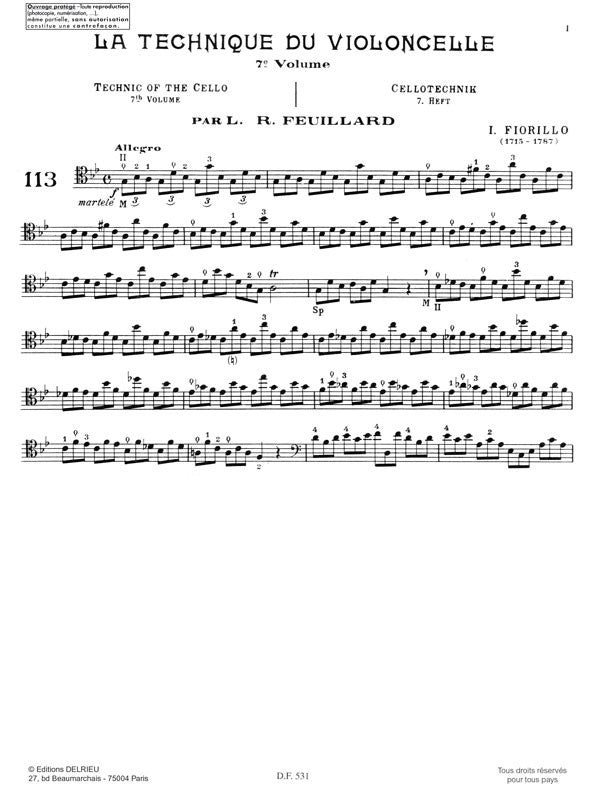 Technique of the Cello - Volume 7