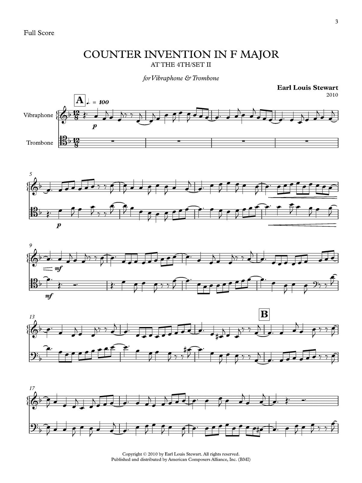 Stewart: Counter Invention in F Major