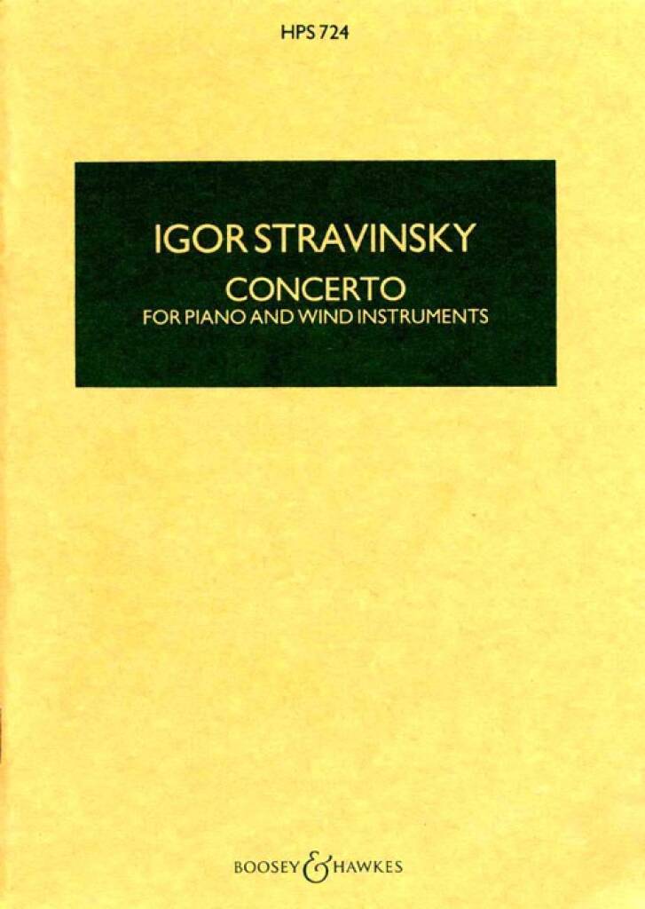 Stravinsky: Concerto for Piano and Wind Instruments