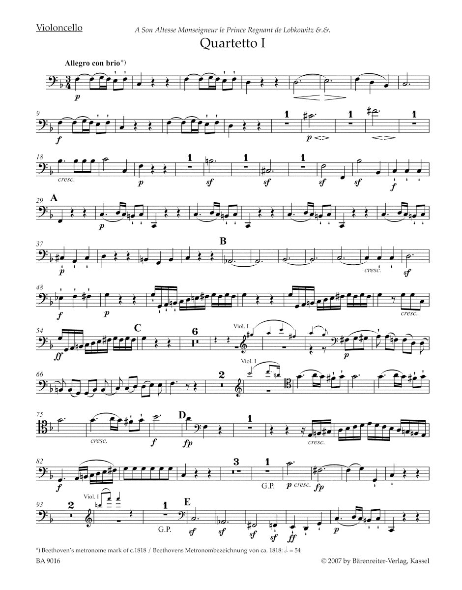 Beethoven: String Quartets, Op. 18