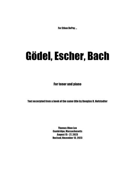 T.O. Lee: Gödel, Escher, Bach
