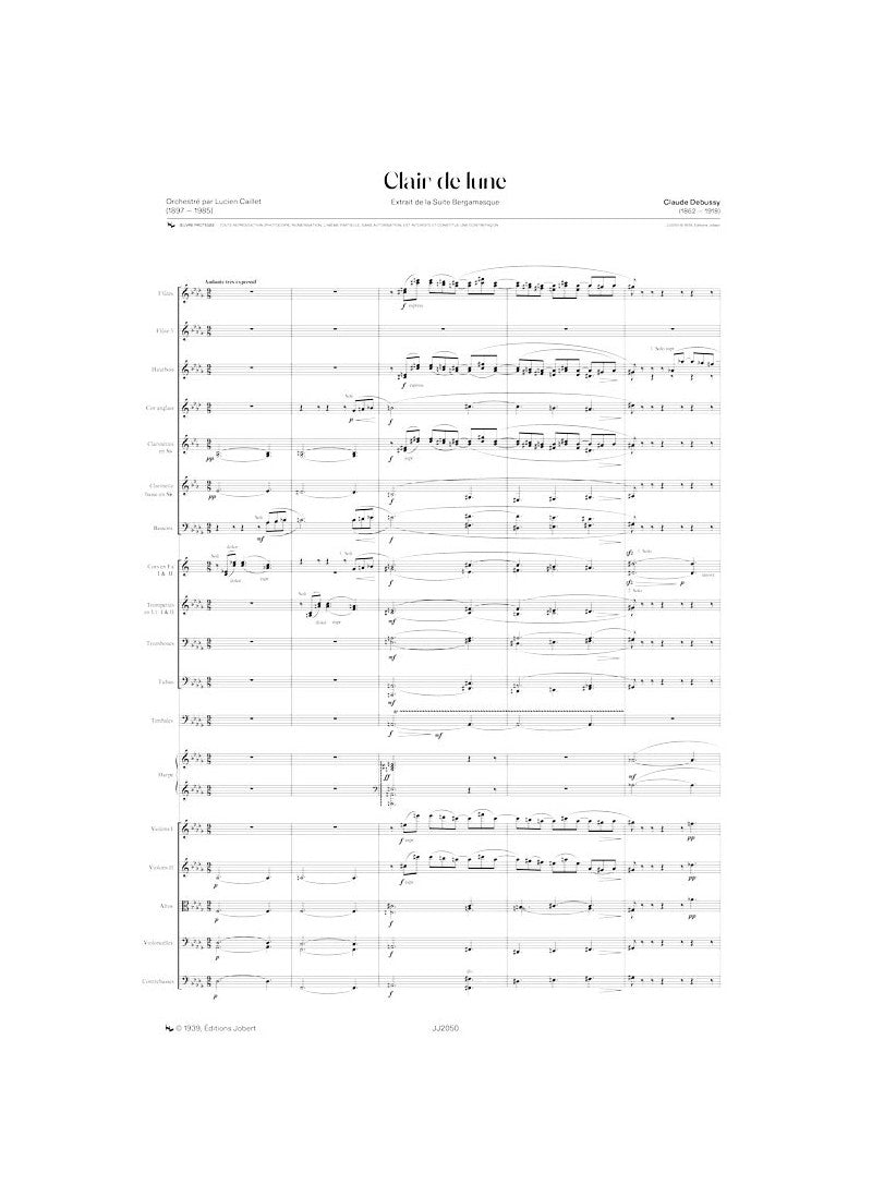 Debussy: Clair de lune (arr. for orchestra)