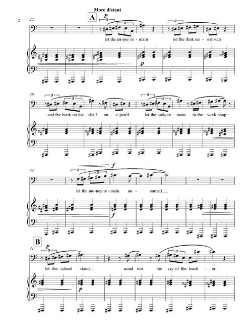 Mazzoli: As Long as We Live (Version for Baritone & Piano)