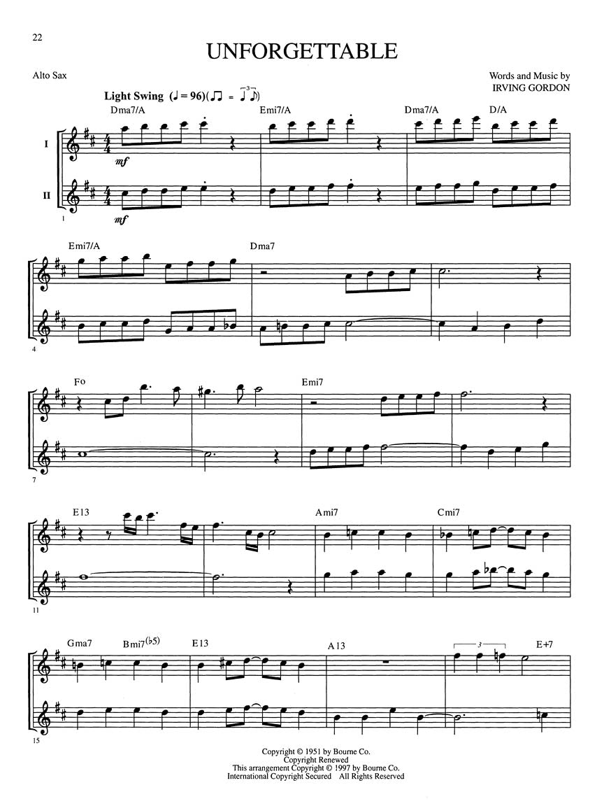 Great Jazz Duets - Alto Sax