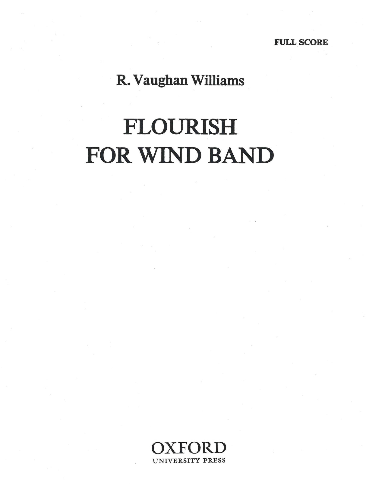 Vaughan Williams: Flourish for Wind Band