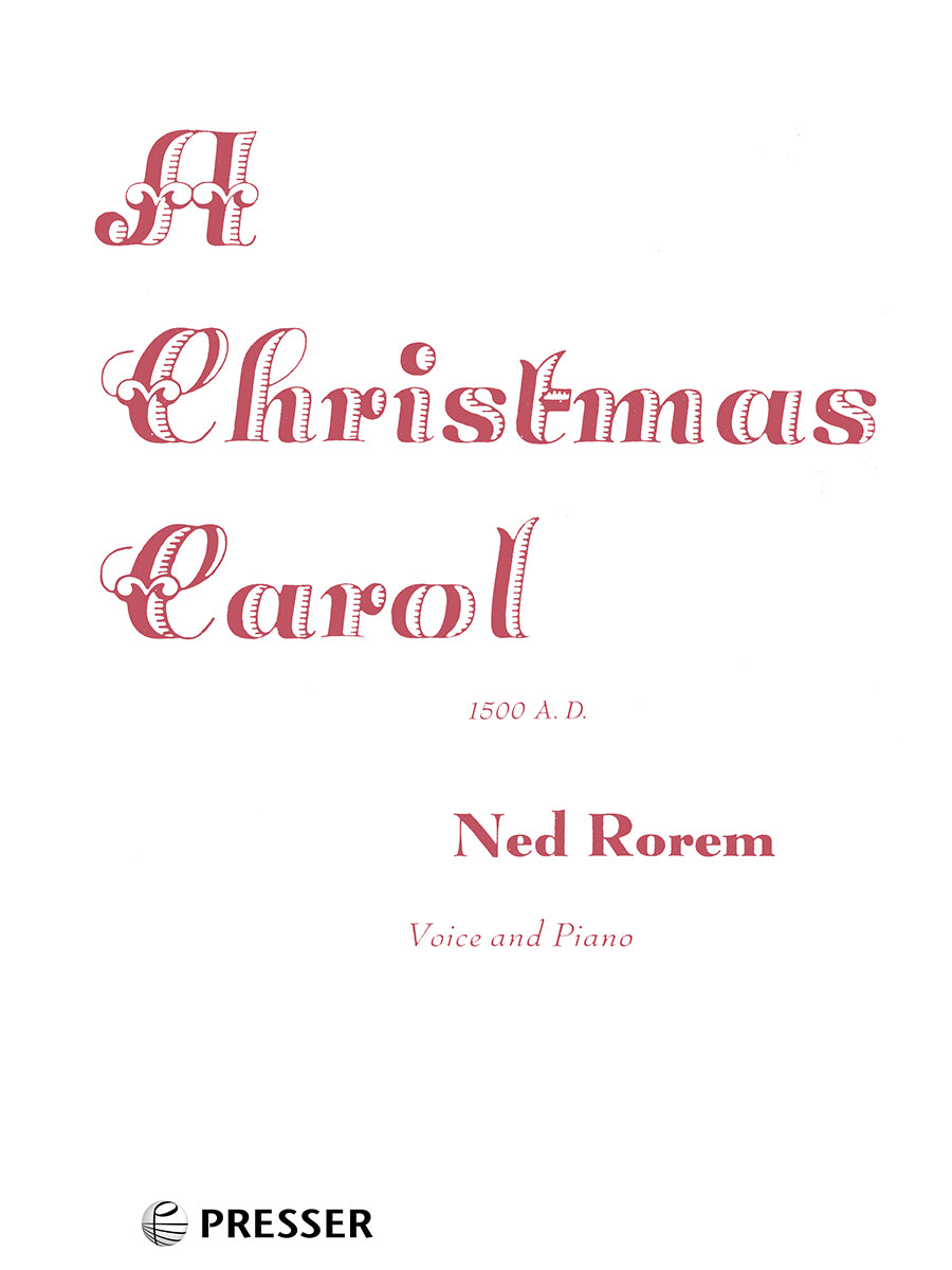 Rorem: A Christmas Carol