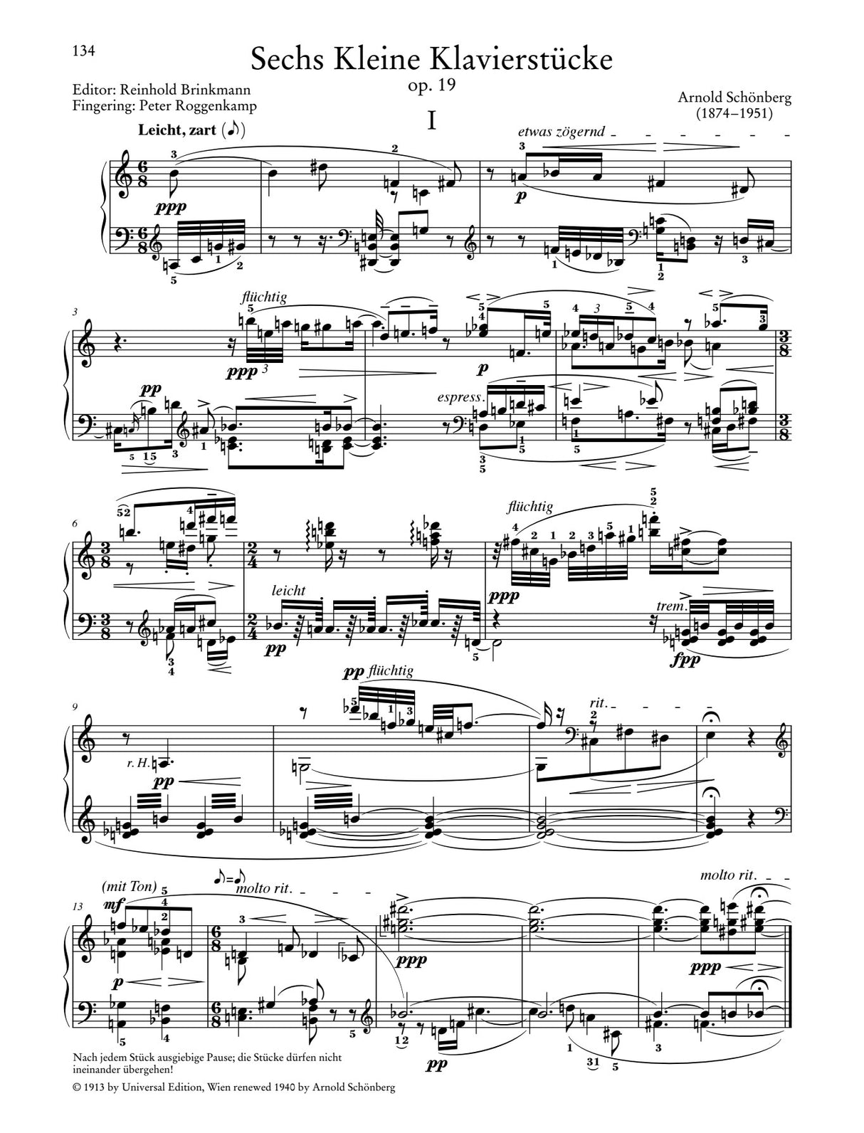 From Bach to Schoenberg