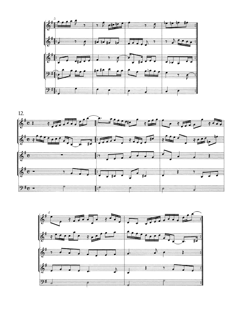 Bach: 14 Canons on the first eight notes of the Aria ground from the "Goldberg Variations," BWV 1087