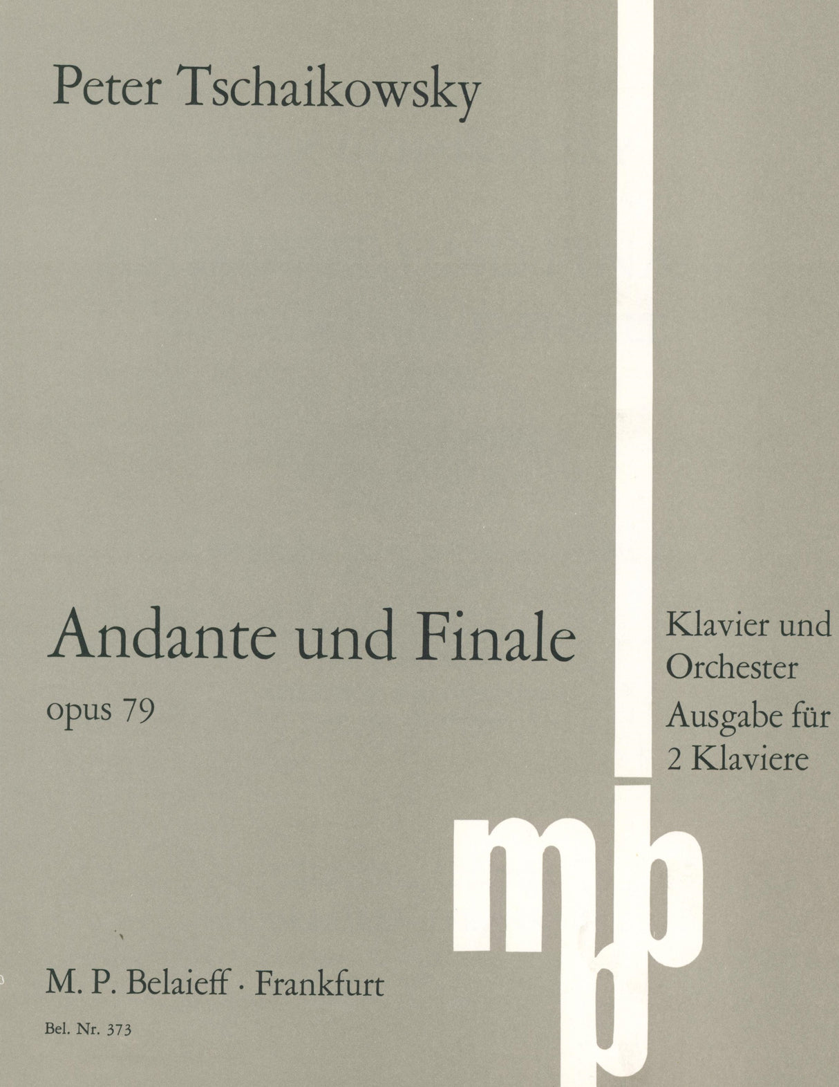 Tchaikovsky: Andante and Finale, Op. 79
