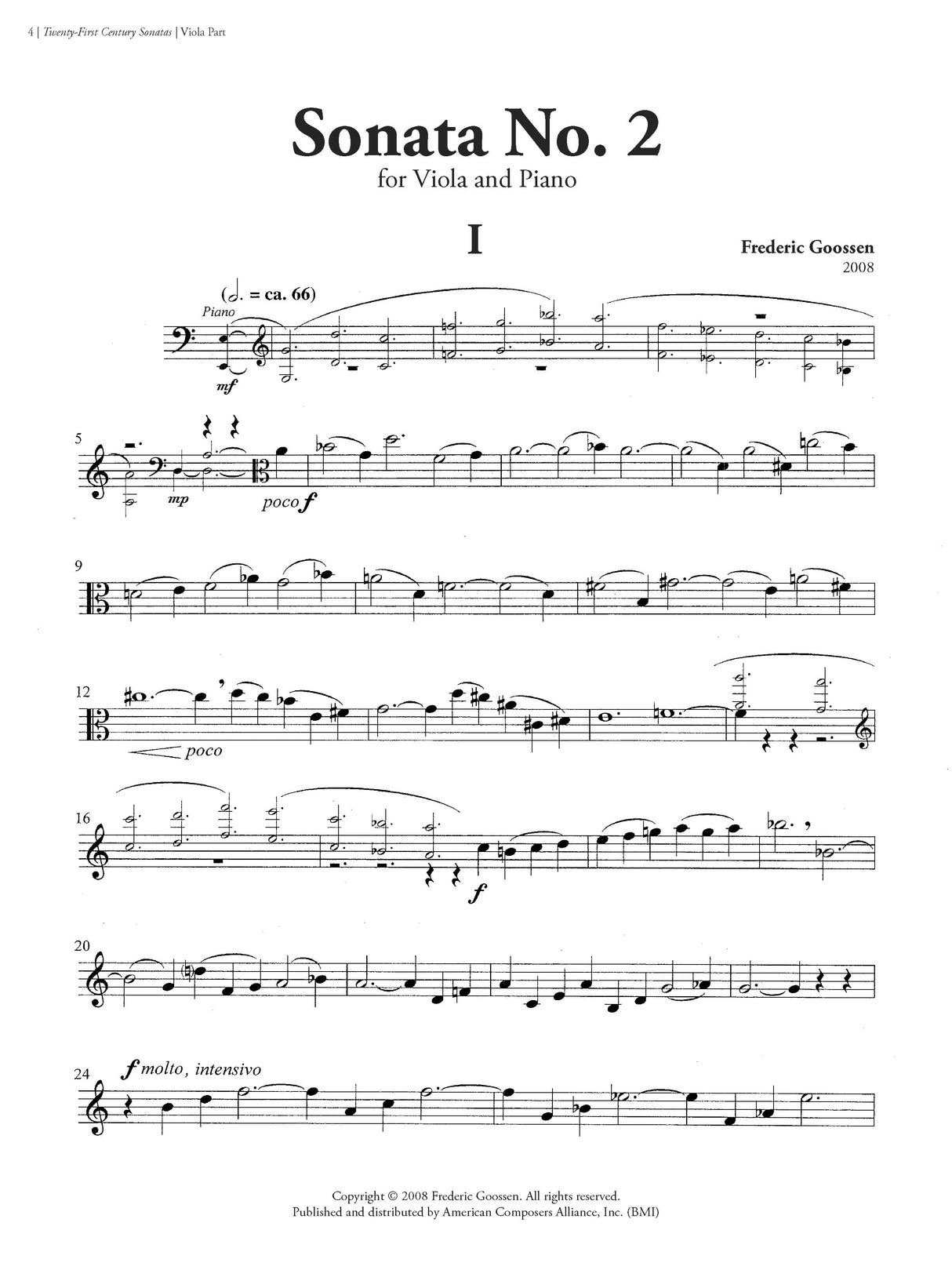 21st Century Sonatas for Viola and Piano