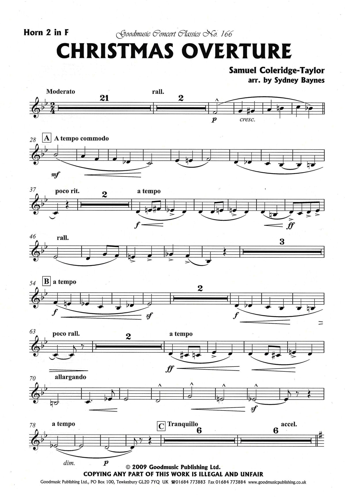Coleridge-Taylor: Christmas Overture (arr. for orchestra)