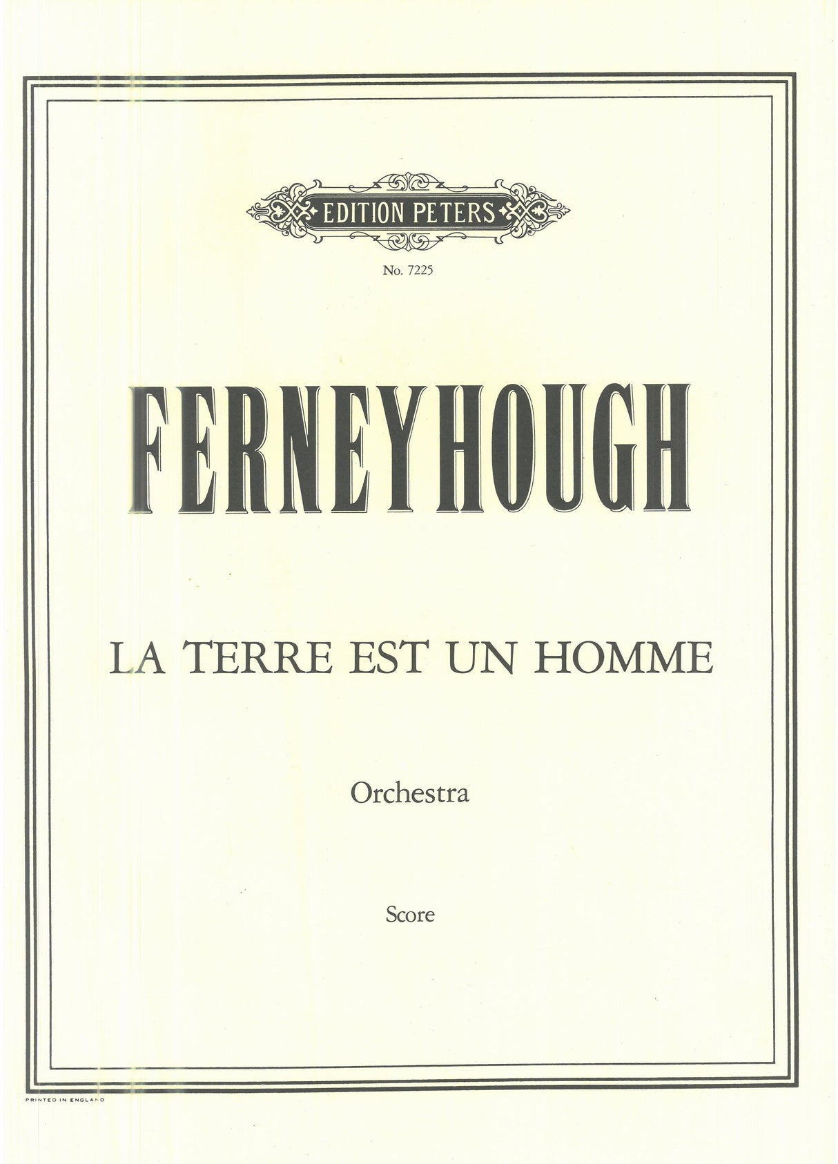 Ferneyhough: La Terre est un Homme