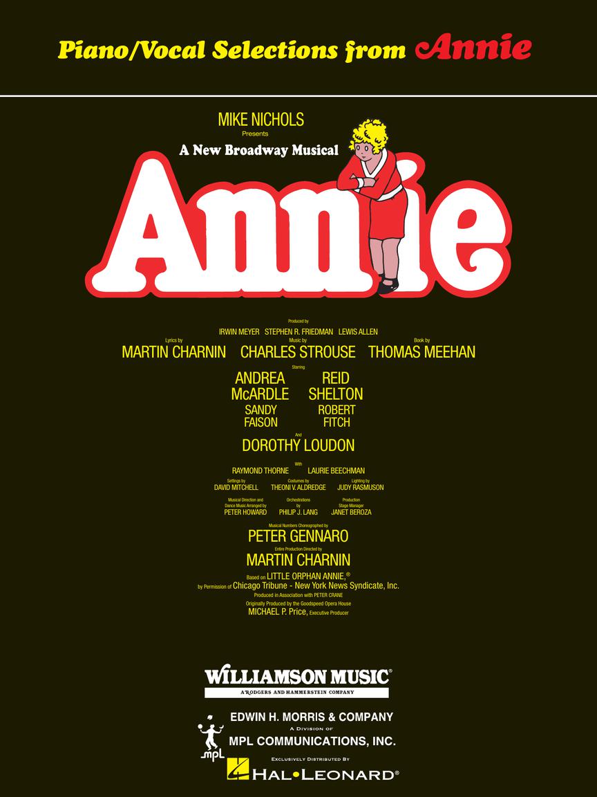 Annie: Piano/Vocal Selections
