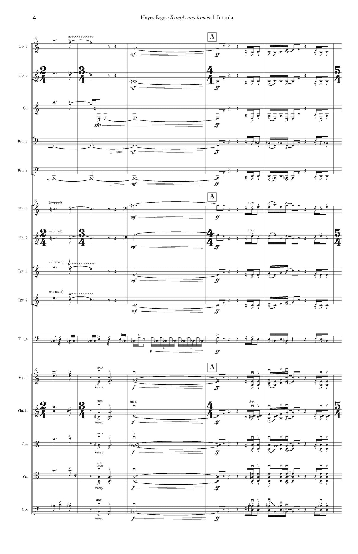 H. Biggs: Symphonia brevis