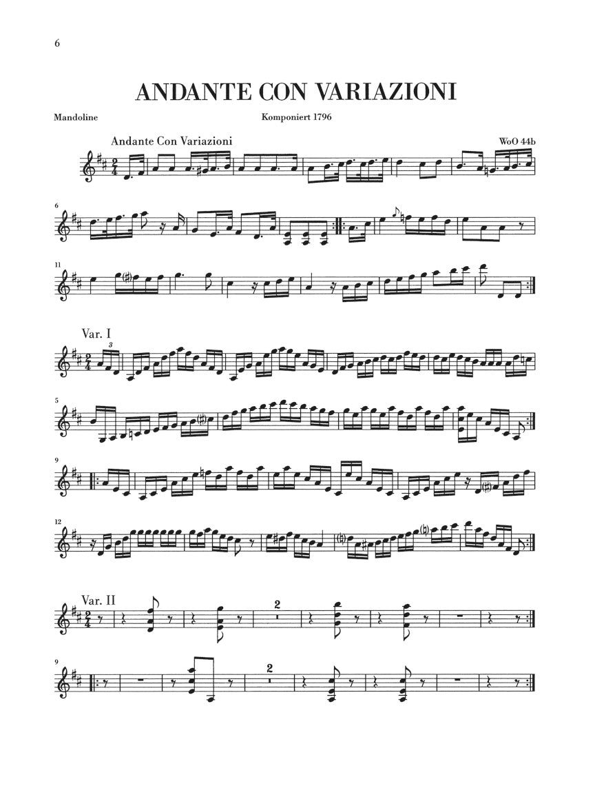 Beethoven: Works for Mandolin