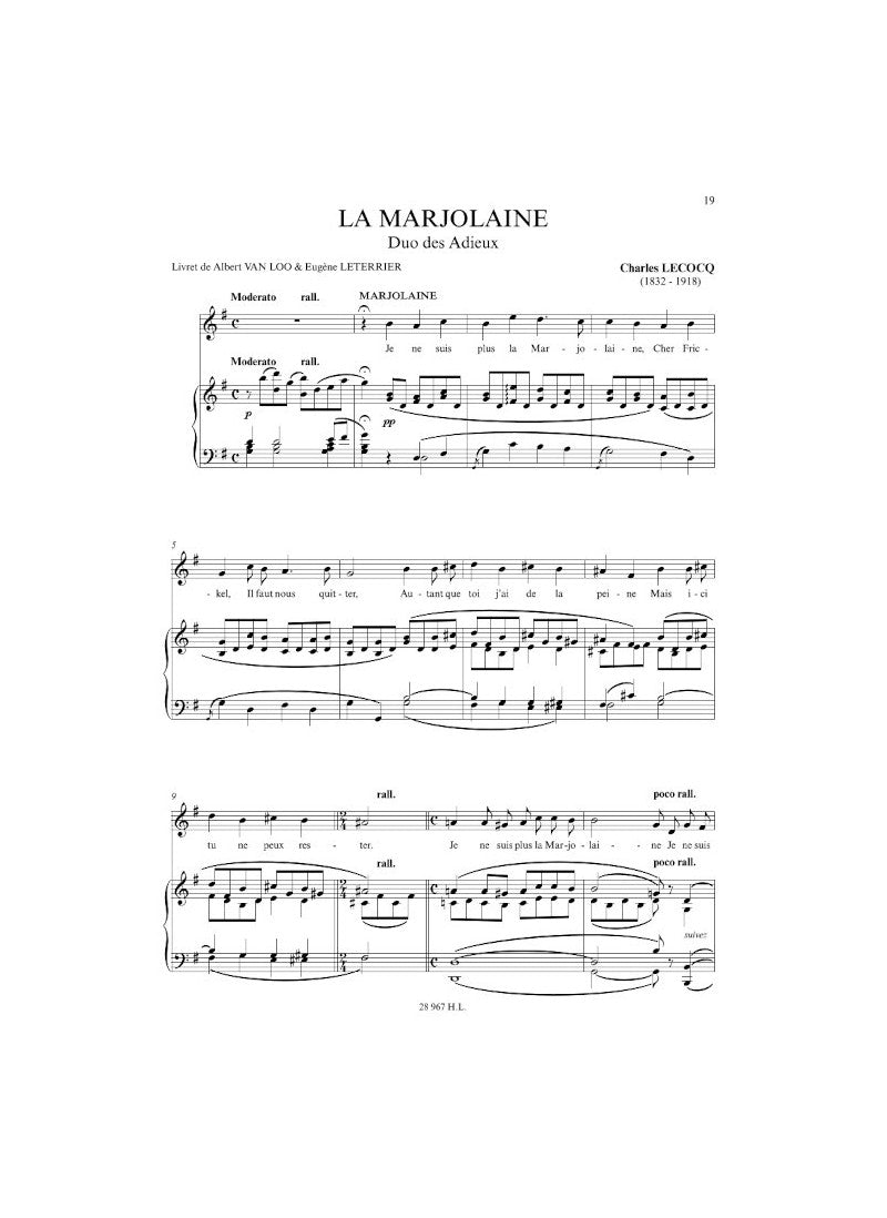 Airs d'opéras comiques - Soprano & Tenor