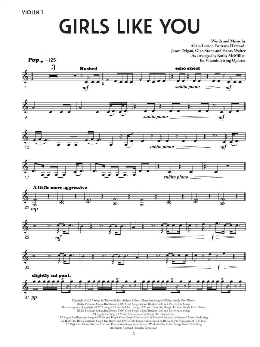 Maroon 5: Girls Like You (arr. for string quartet)