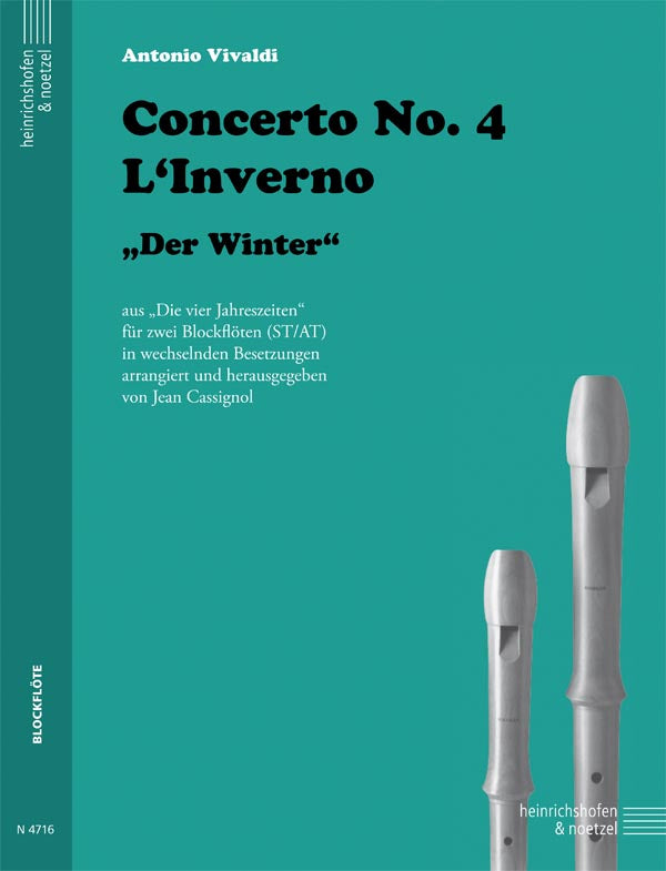 Vivaldi: Winter from The Four Seasons, RV 297, Op. 8, No. 4 (arr. for recorder duet)