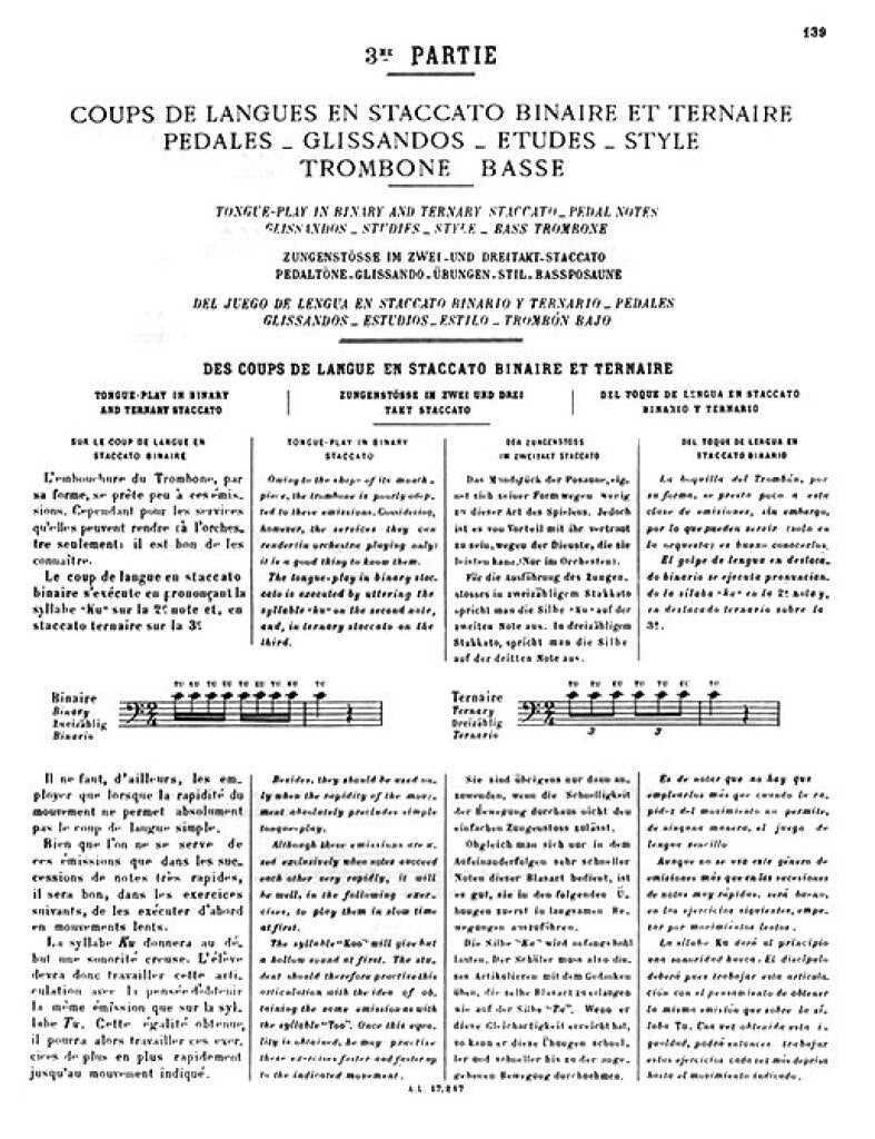 Lafosse: Méthode Complète de Trombone - Volume 3