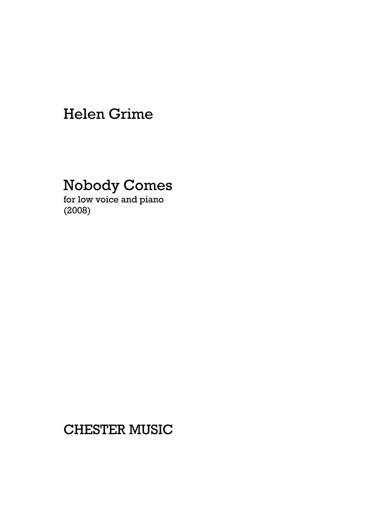Grime: Nobody Comes