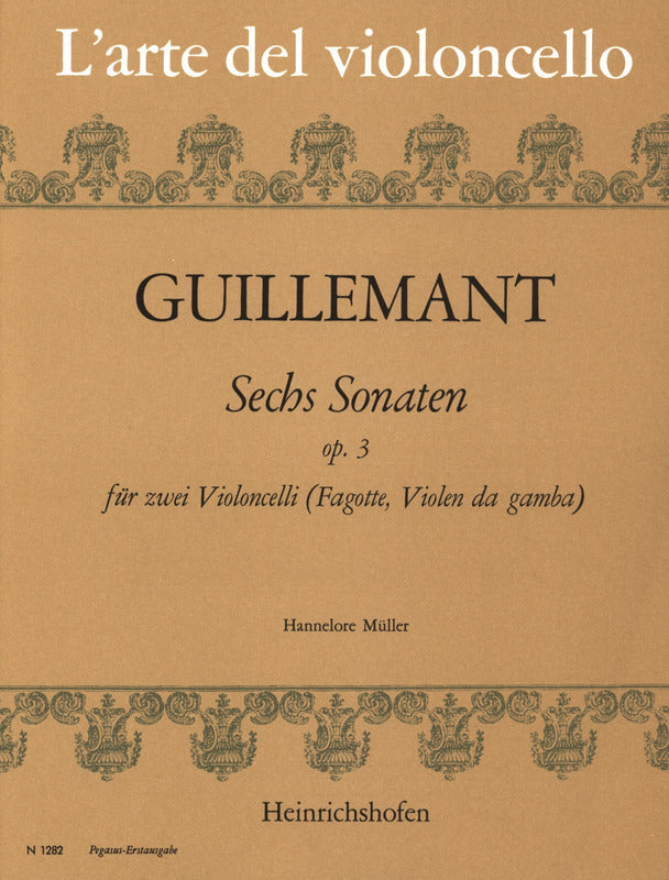 Guillemant: 6 Sonatas for 2 Cellos, Op. 3
