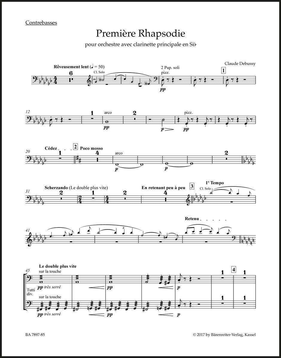 Debussy: Première Rhapsodie