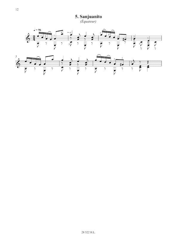 Arriagada: 10 Latin American Etudes (arr. for guitar)