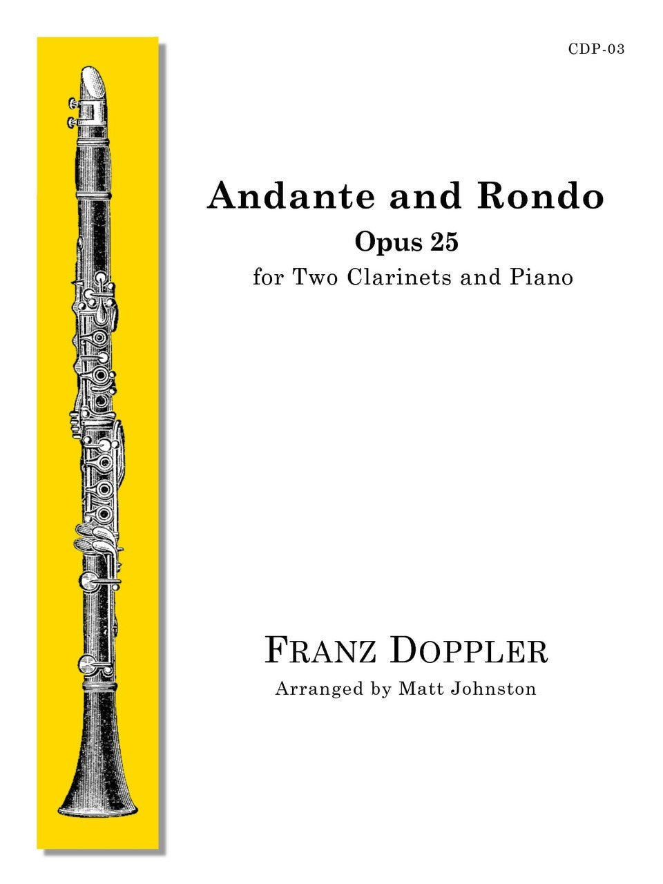 Doppler: Andante and Rondo, Op. 25 (arr. for 2 clarinets & piano)