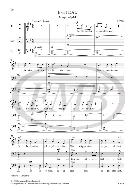 Kodály: Choral Works for Male Voices