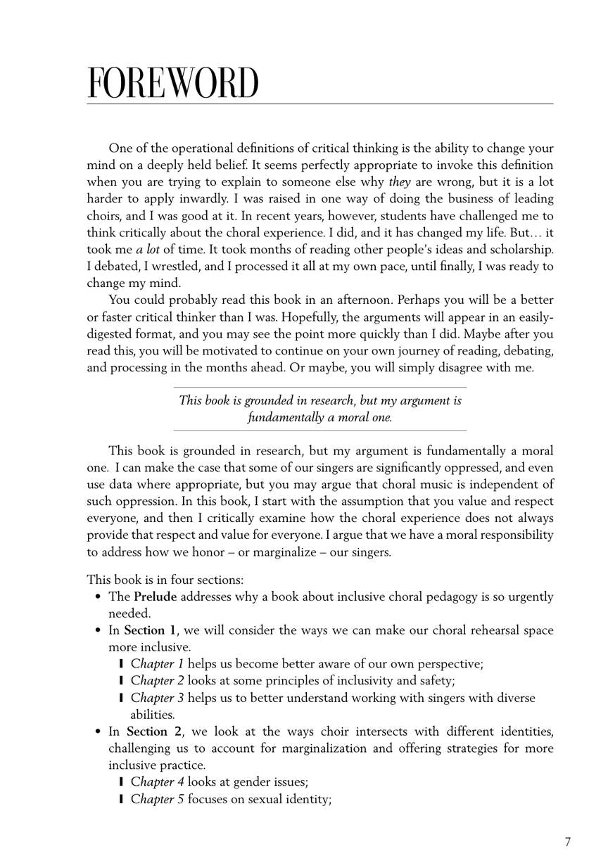 Teaching with Respect: Inclusive Pedagogy for Choral Directors (Second Edition)