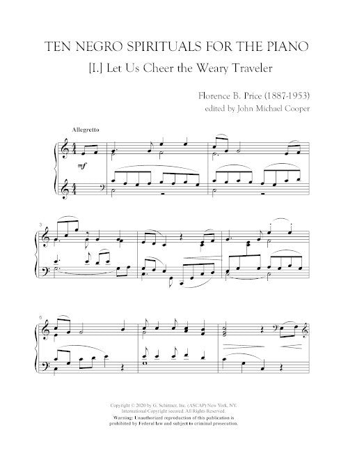 Price: Ten Negro Spirituals