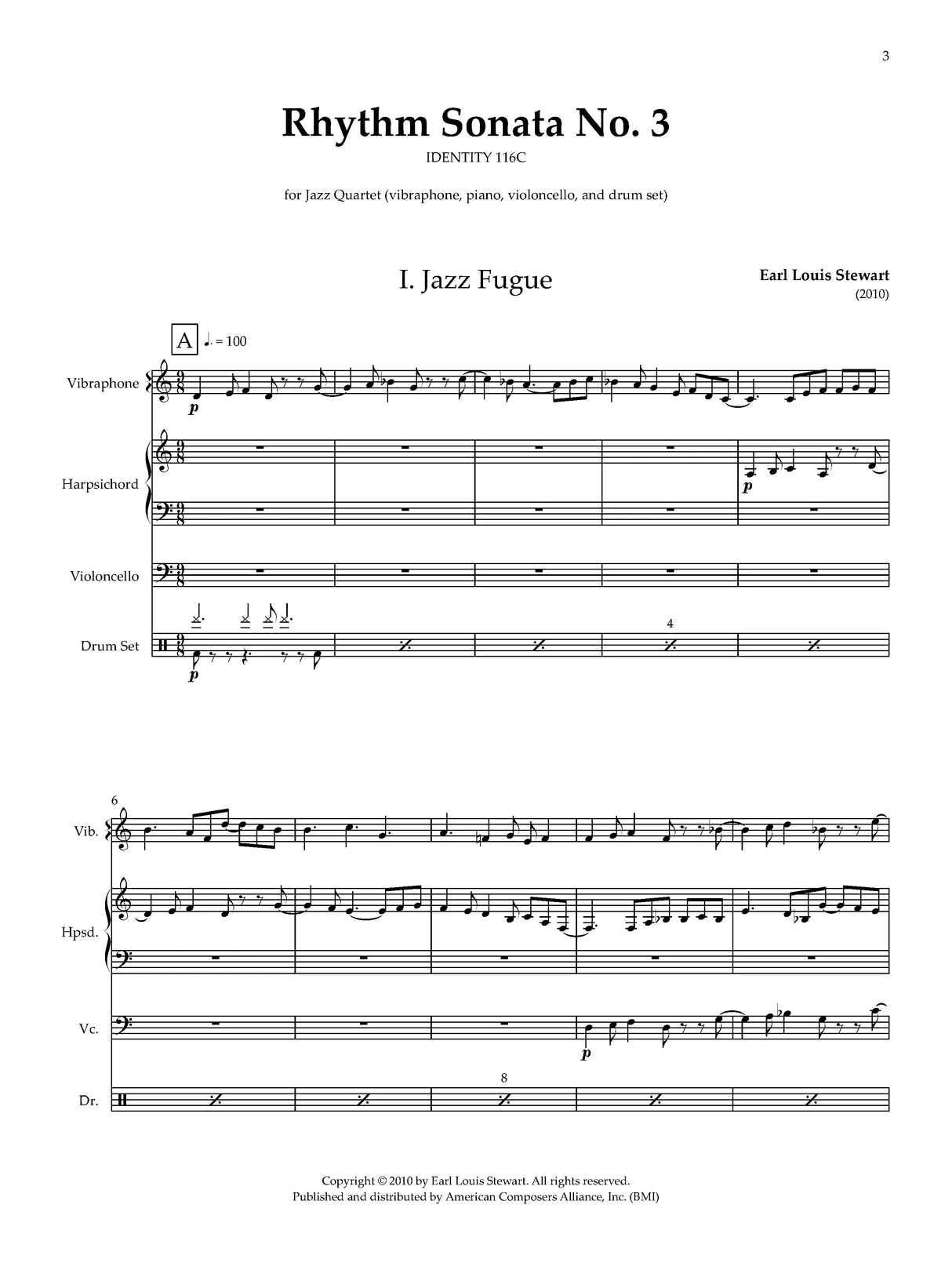 Stewart: Rhythm Sonata No. 3
