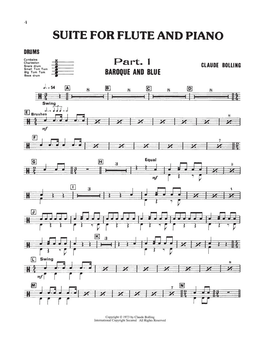 Bolling: Suite for Flute and Jazz Piano Trio