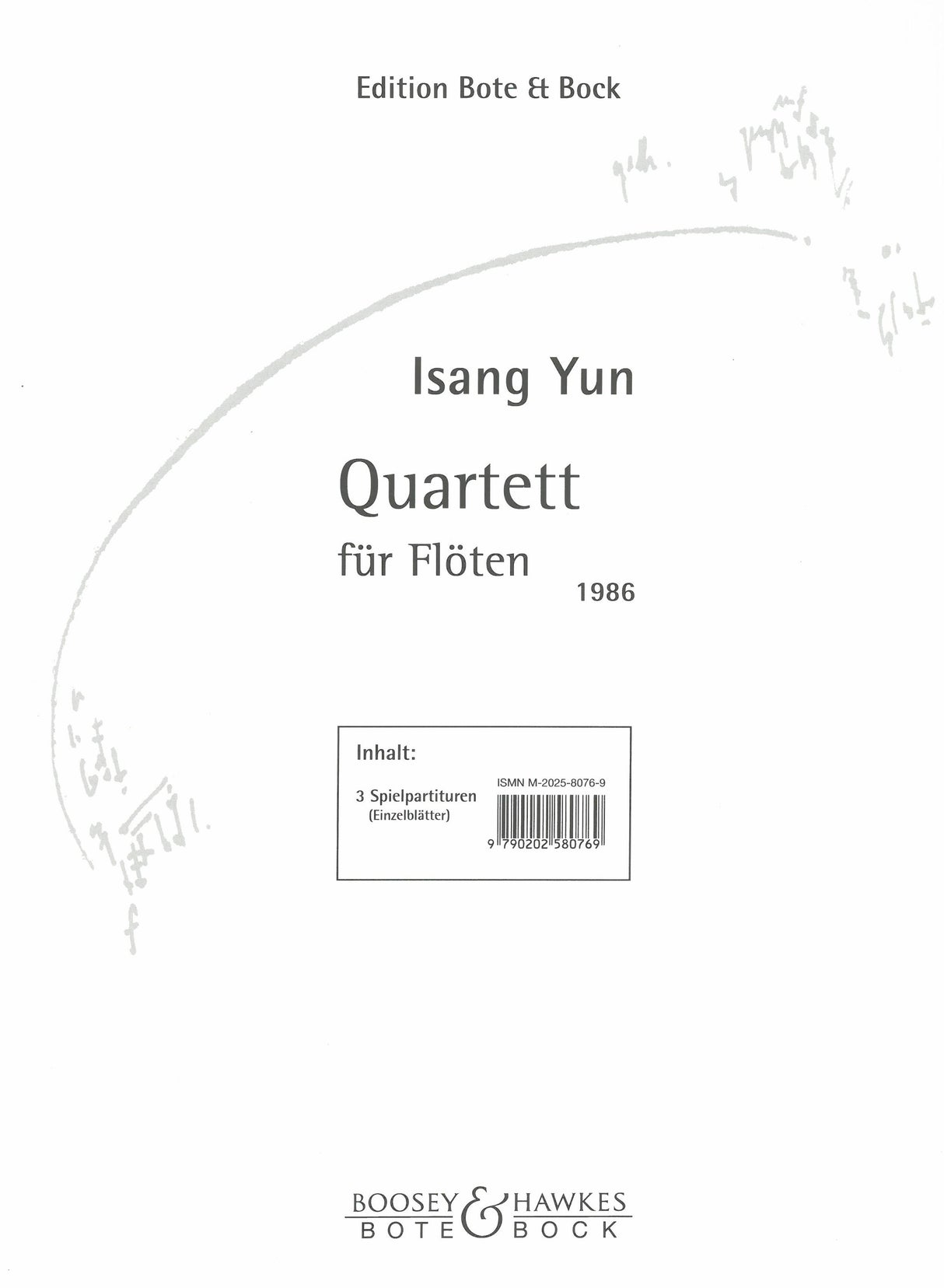 I. Yun: Quartet for Flutes