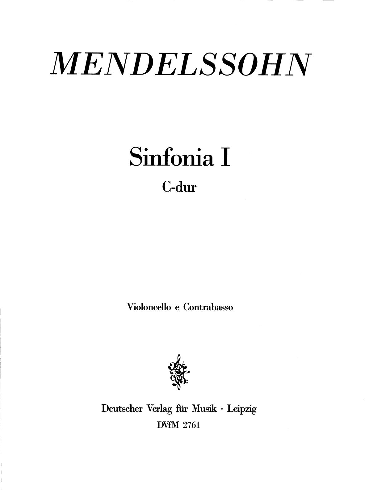 Mendelssohn: Sinfonia I in C Major, MWV N 1