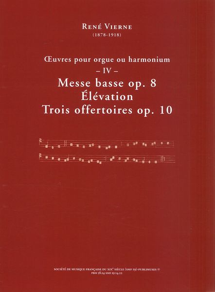 R. Vierne: Works for Organ or Harmonium - Volume 4