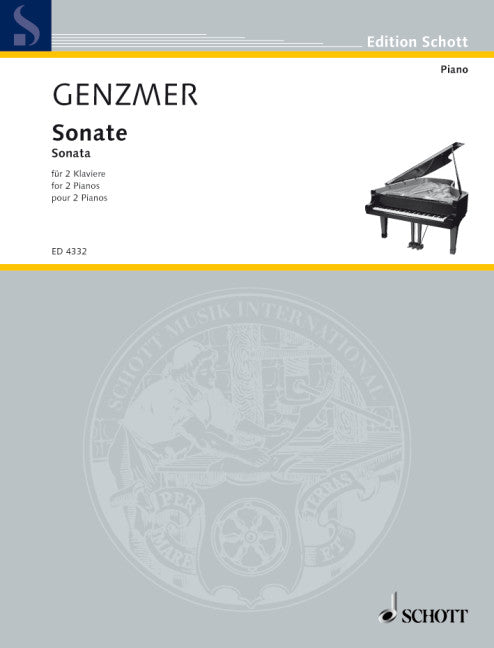 Genzmer: Sonata for 2 Pianos