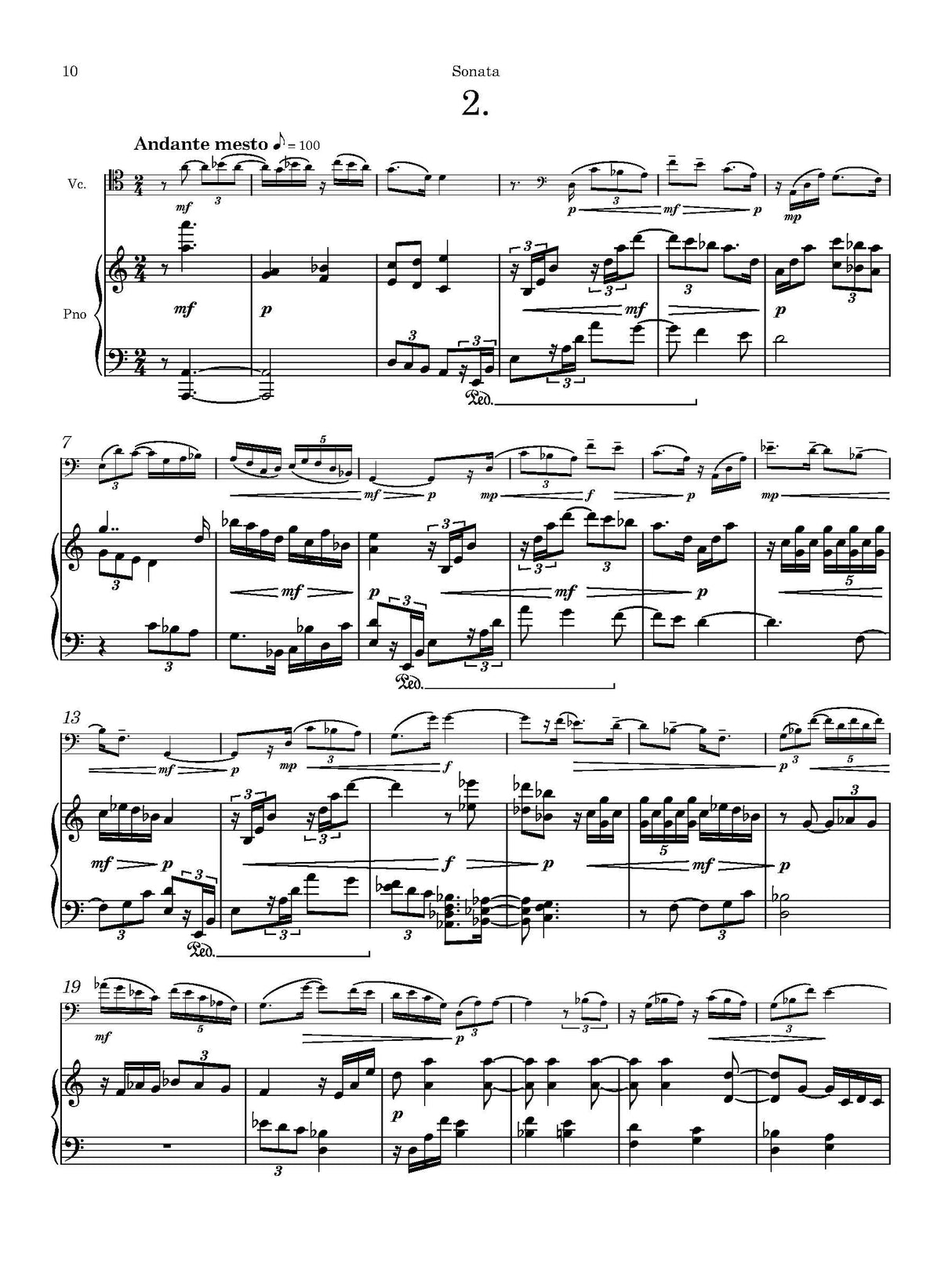 Stallcop: Cello Sonata