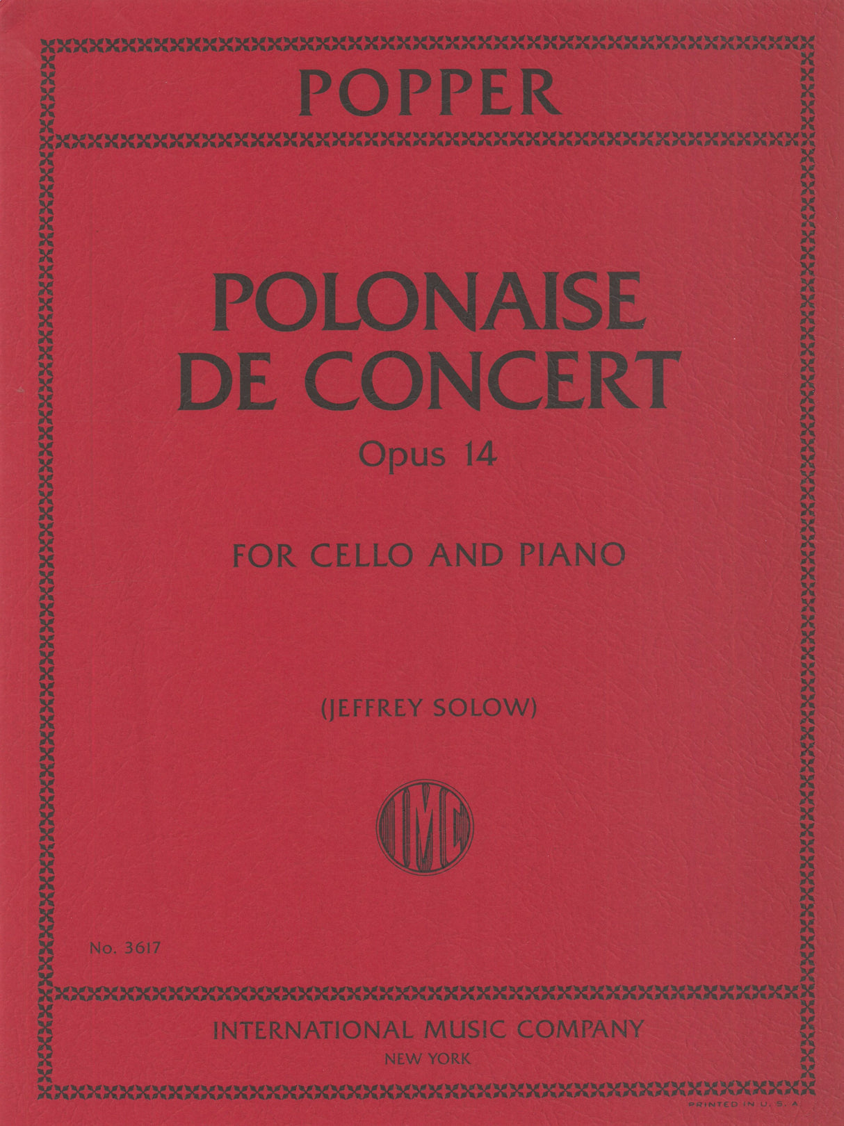 Popper: Polonaise de concert, Op. 14