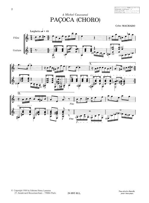 Machado: Brazilian Folk Music for Flute & Guitar