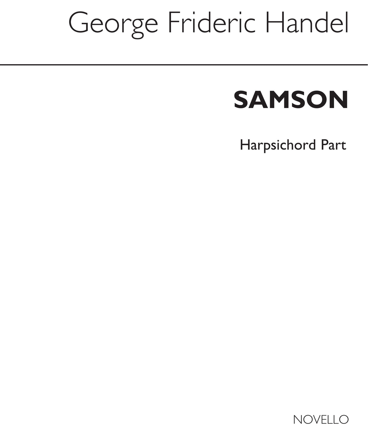 Handel: Samson, HWV 57